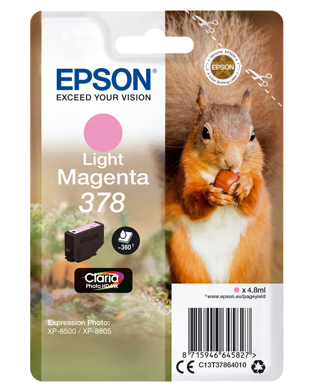 Epson 378 Light Magenta Druckerpatrone C13T37864010