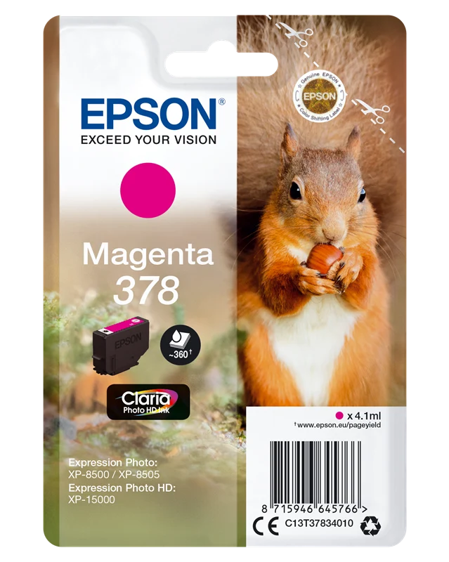 Epson 378 Magenta Druckerpatrone C13T37834010