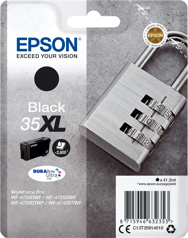 Epson 35XL Schwarz Druckerpatrone C13T35914010