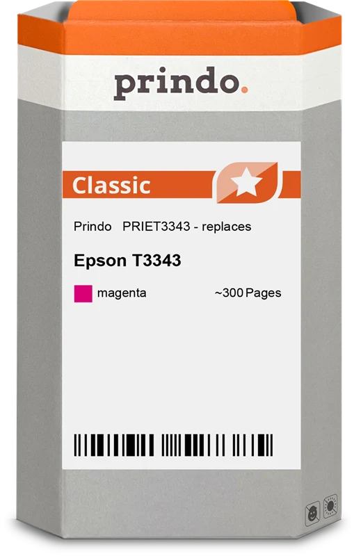 Prindo Classic Druckerpatrone kompatibel mit Epson 33 Magenta