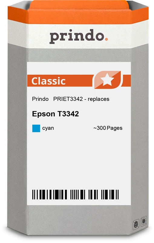 Prindo Classic Druckerpatrone kompatibel mit Epson 33 Cyan