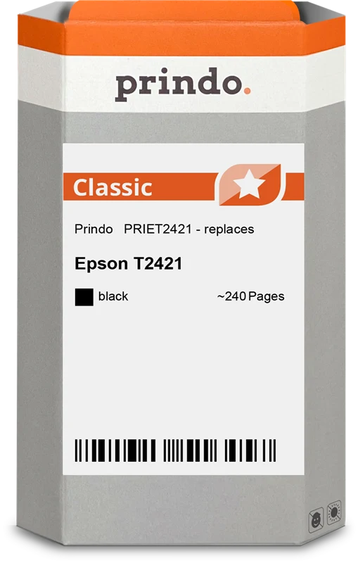 Prindo Classic Druckerpatrone kompatibel mit Epson 24 Schwarz