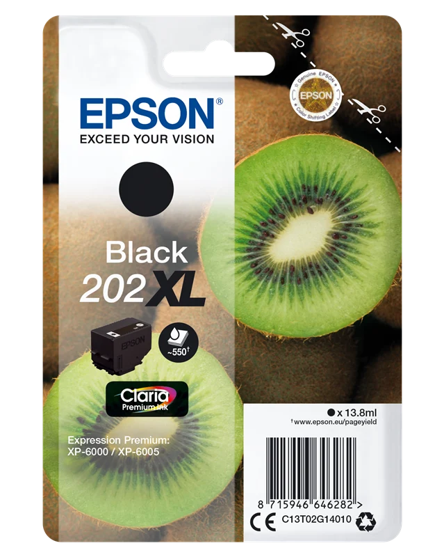 Epson 202XL Schwarz Druckerpatrone C13T02G14010