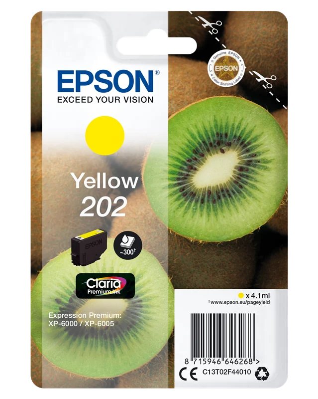 Epson 202 Gelb Druckerpatrone C13T02F44010