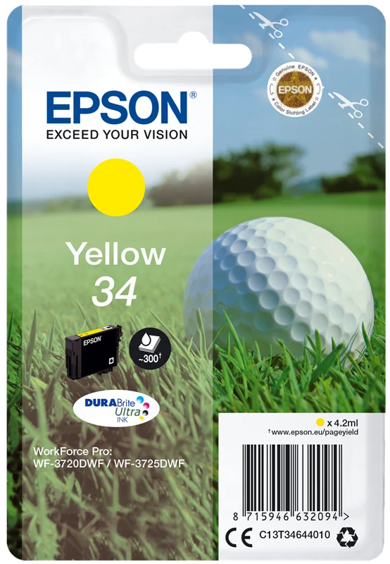 Epson 34 Gelb Druckerpatrone C13T34644010