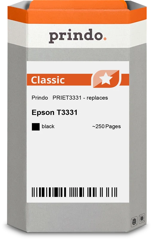 Prindo Classic Druckerpatrone kompatibel mit Epson 33 Schwarz