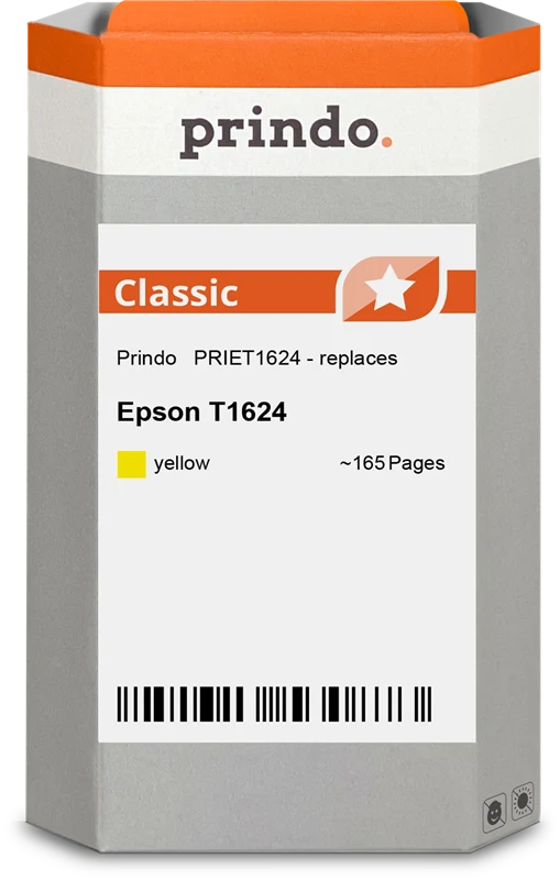 Prindo Classic Druckerpatrone kompatibel mit Epson 16 Gelb