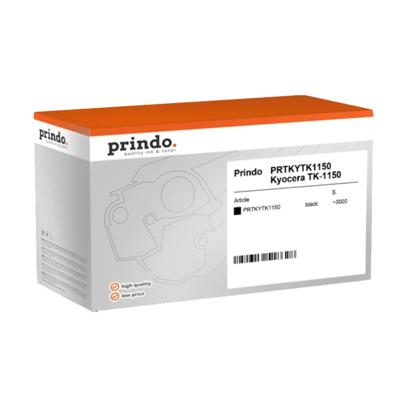 Prindo Classic Toner kompatibel mit Kyocera TK-1150 Schwarz
