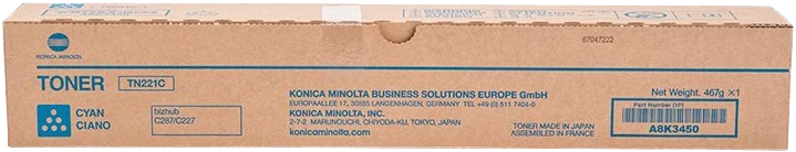 Konica Minolta TN-221C Cyan Toner
