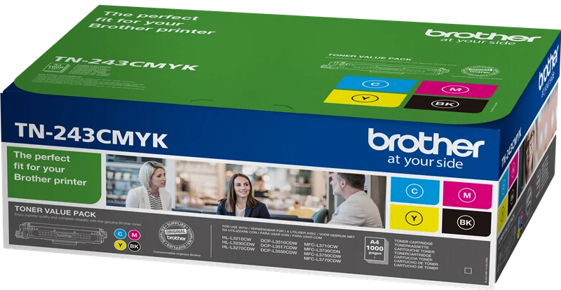 Brother TN-243CMYK Multipack Schwarz/Cyan/Magenta/Gelb