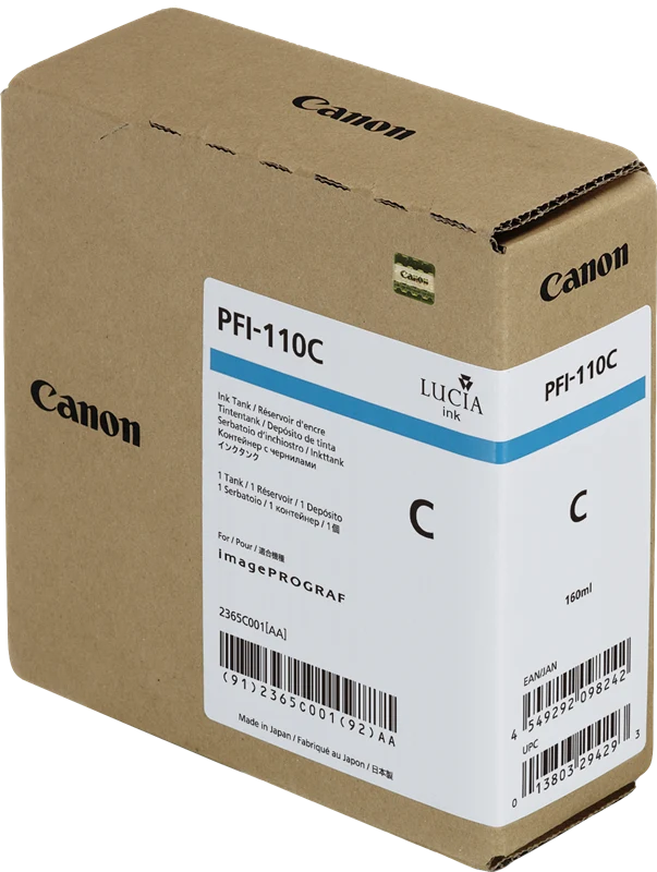Canon PFI-110c Cyan Druckerpatrone 2365C001