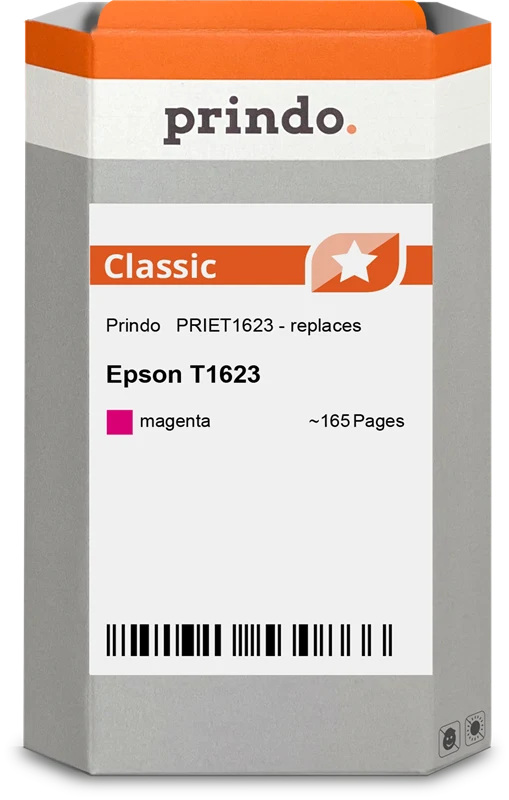 Prindo Classic Druckerpatrone kompatibel mit Epson 16 Magenta