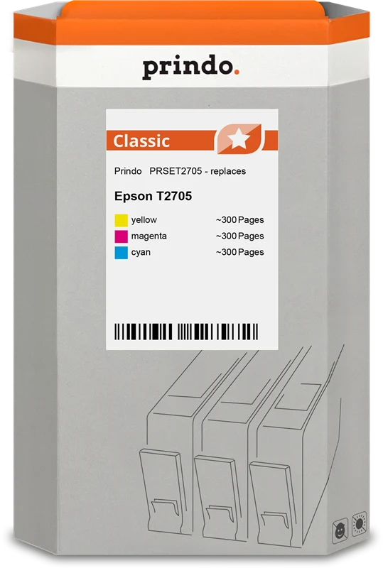 Prindo Classic Multipack kompatibel mit Epson 27 - T2705 Multipack