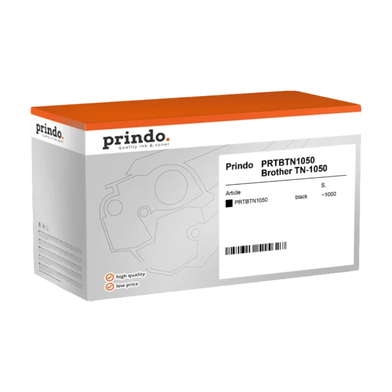 Prindo Classic Toner kompatibel mit Brother TN-1050 Schwarz