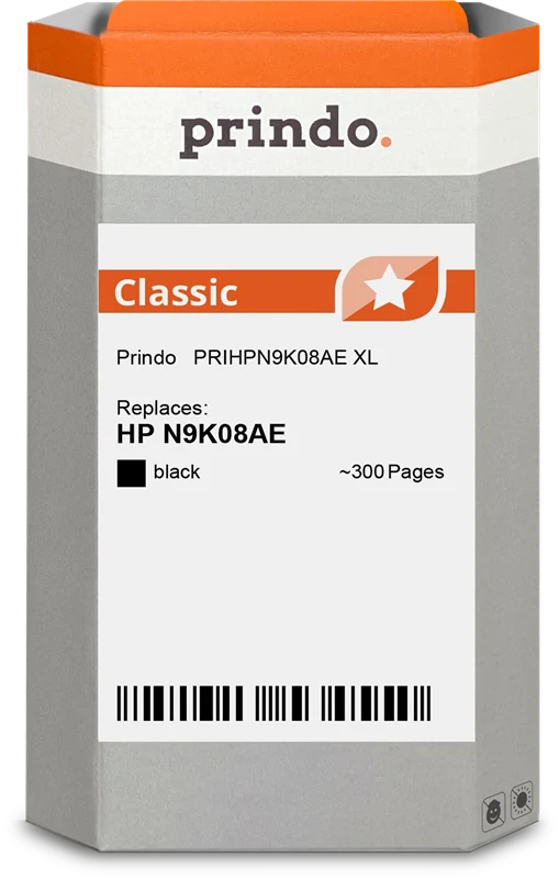 Prindo Classic XL Druckerpatrone kompatibel mit HP 304 XL Schwarz