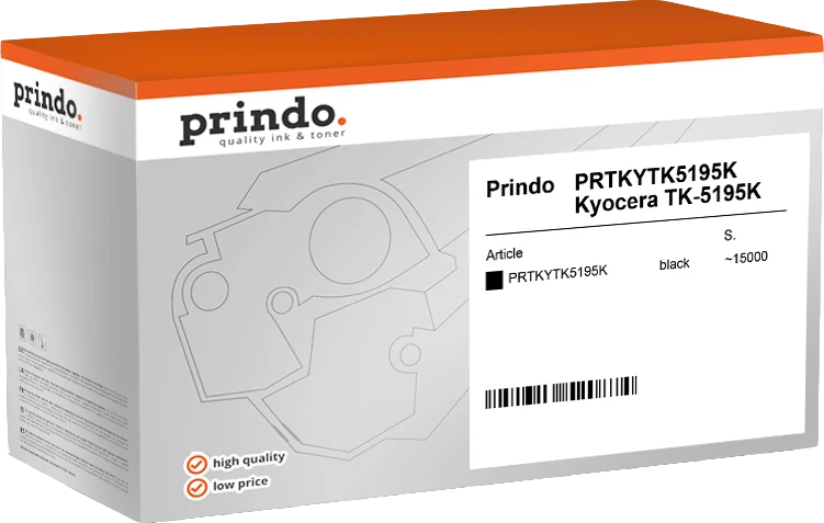 Prindo Classic Toner kompatibel mit Kyocera TK-5195K Schwarz
