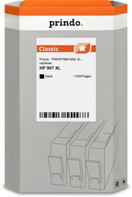 Prindo Classic XL Druckerpatrone kompatibel mit HP 907 XL Schwarz