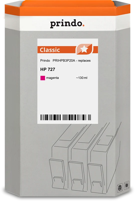 Prindo Classic Druckerpatrone kompatibel mit HP 727 Magenta