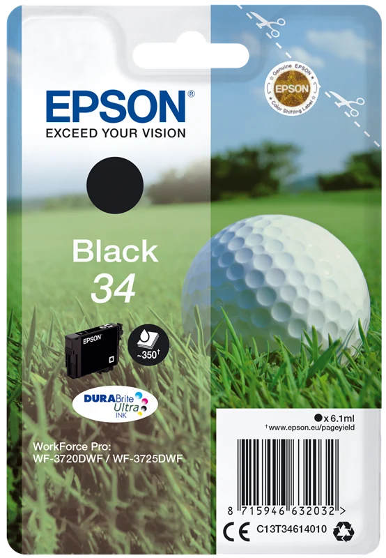 Epson 34 Schwarz Druckerpatrone C13T34614010