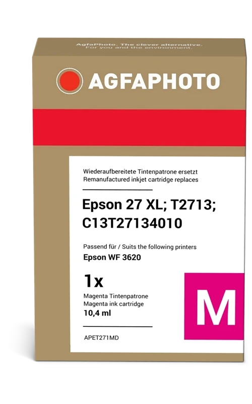 Agfa Photo XL Druckerpatrone kompatibel mit Epson 27 XL Magenta