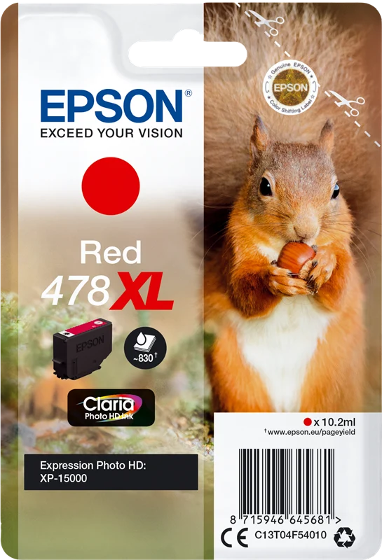 Epson 478XL Rot Druckerpatrone C13T04F54010