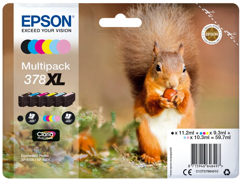 Epson 378XL Multipack Schwarz/Cyan/Magenta/Gelb/Light Cyan/Light Magenta