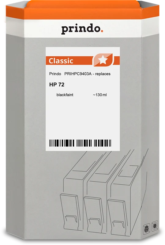 Prindo Classic Druckerpatrone kompatibel mit HP 72 SchwarzMatt