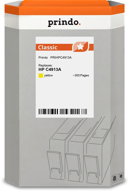 Prindo Classic Druckerpatrone kompatibel mit HP 82 Gelb
