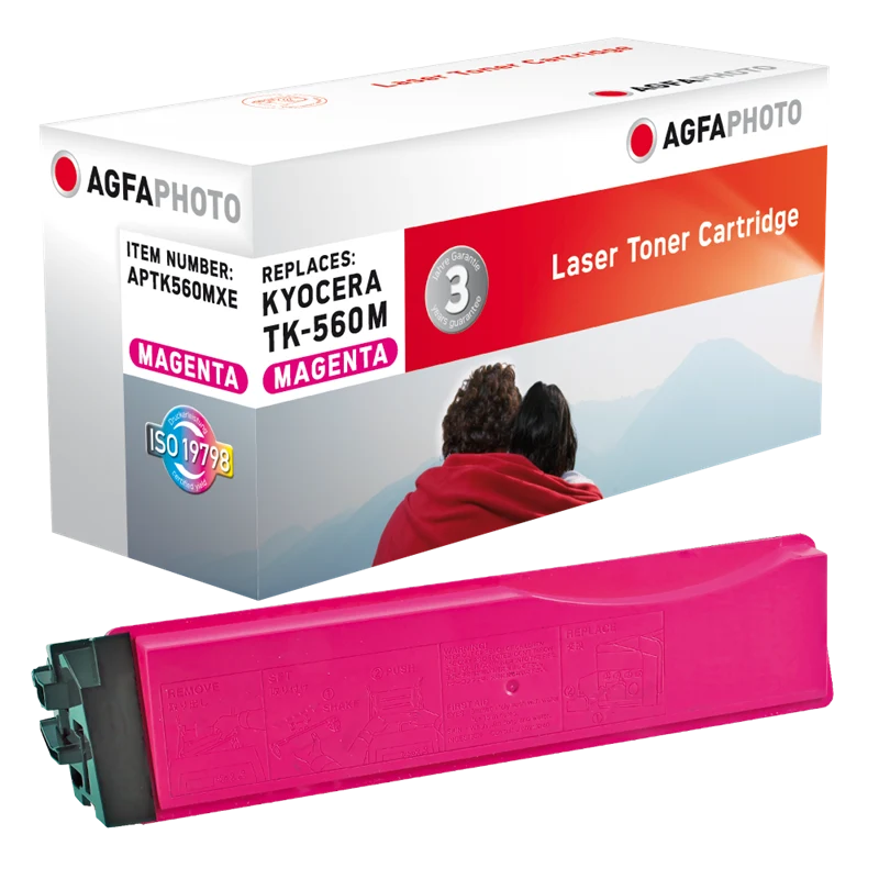 Agfa Photo Toner kompatibel mit Kyocera TK-560m Magenta