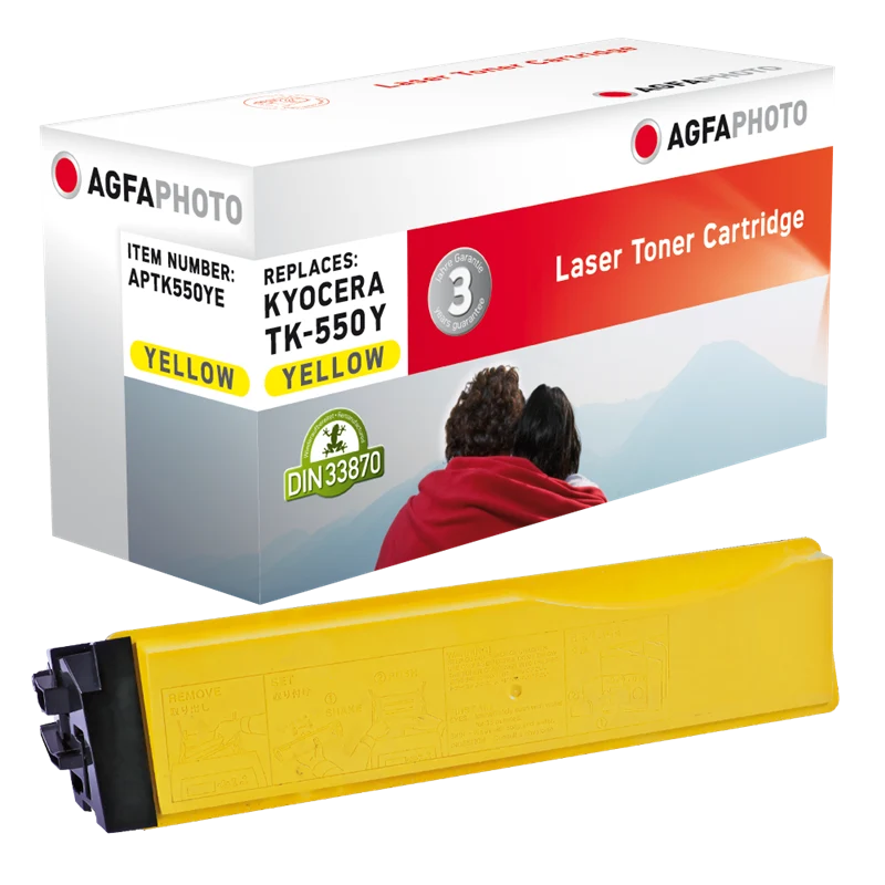 Agfa Photo Toner kompatibel mit Kyocera TK-550y Gelb
