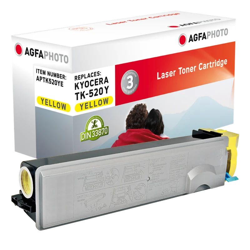 Agfa Photo Toner kompatibel mit Kyocera TK-520y Gelb