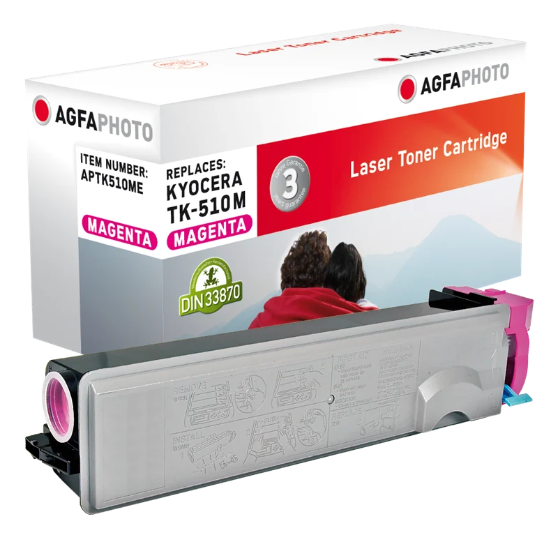 Agfa Photo Toner kompatibel mit Kyocera TK-510m Magenta