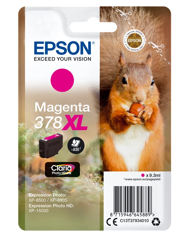 Epson 378XL Magenta Druckerpatrone C13T37934010