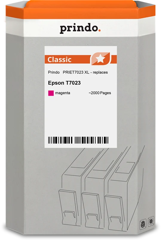 Prindo Classic XL Druckerpatrone kompatibel mit Epson T7023 XL Magenta