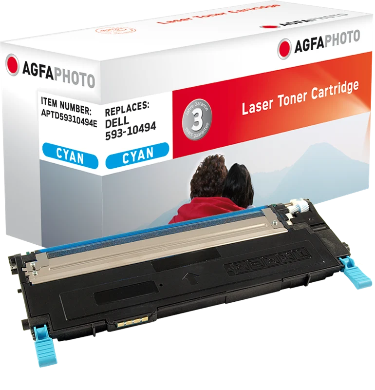 Agfa Photo Toner kompatibel mit Dell 593-10494 Cyan