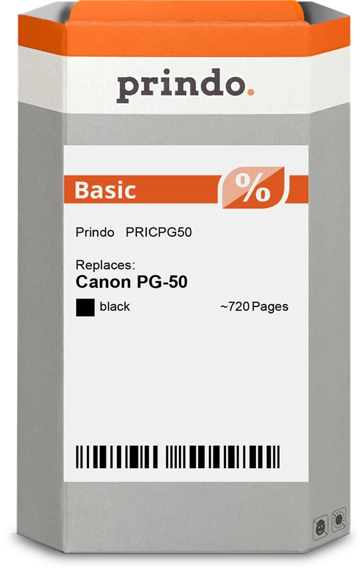 Prindo Basic Druckerpatrone kompatibel mit Canon PG-50 Schwarz