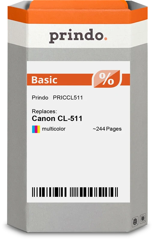 Prindo Basic Druckerpatrone kompatibel mit Canon CL-511 mehrere Farben