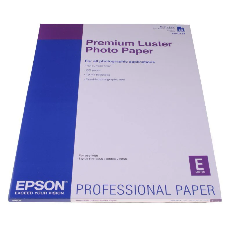 Epson S042123 Premium Glanz-Fotopapier A2 250g 25 Blatt