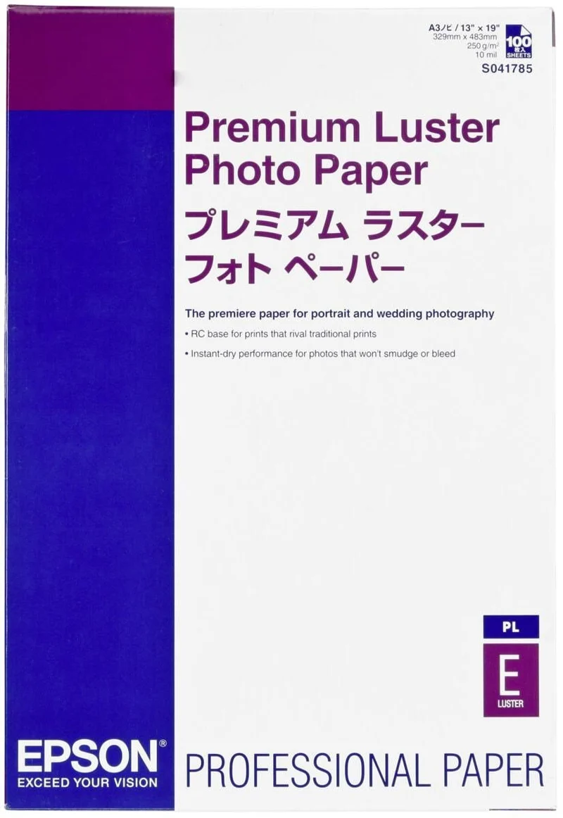 Epson S041785 Premium Luster Fotopapier A3+ 260g 100 Blatt