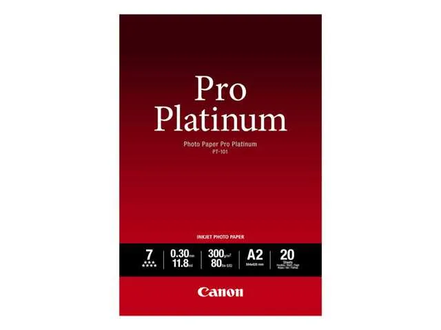 Canon PT-101 Fotopapier Pro Platinum A2 300g 20 Blatt