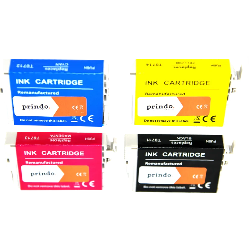 Prindo Classic Multipack kompatibel mit Epson T0715 Multipack Schwarz/Cyan/Magenta/Gelb