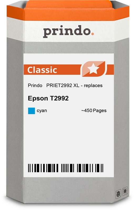 Prindo Classic XL Druckerpatrone kompatibel mit Epson 29 XL Cyan