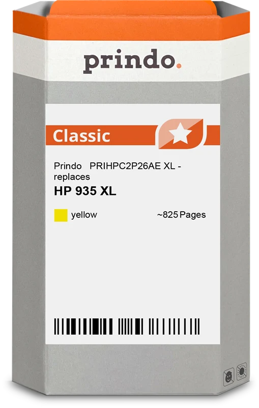 Prindo Classic XL Druckerpatrone kompatibel mit HP 935 XL Gelb
