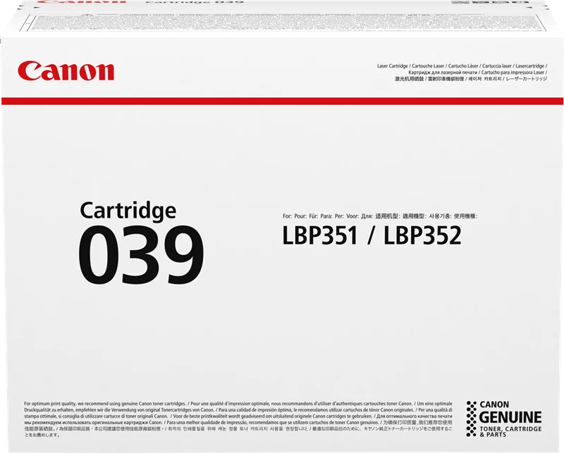 Canon 039 Schwarz Toner