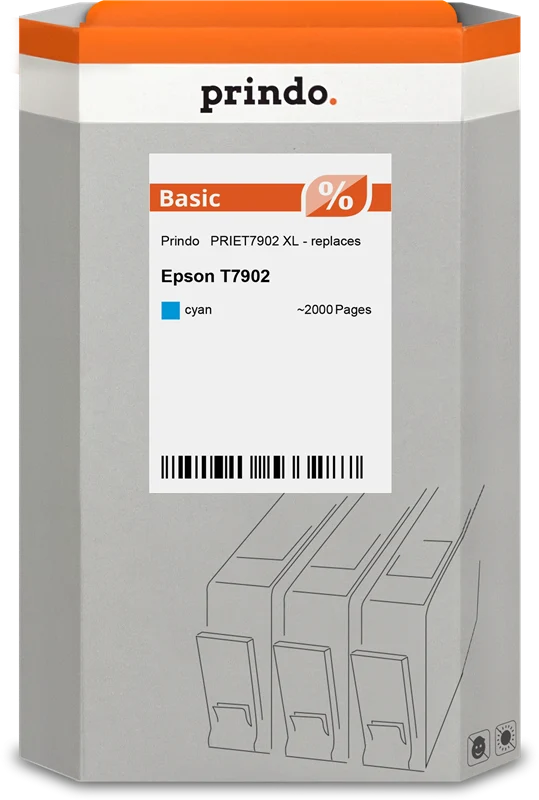 Prindo Basic XL Druckerpatrone kompatibel mit Epson 79 XL Cyan