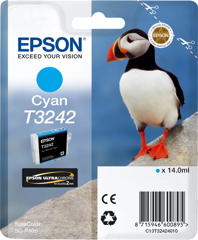 Epson T3242 Cyan Druckerpatrone C13T32424010
