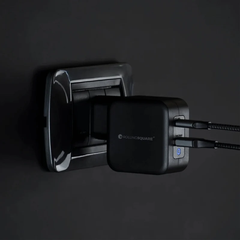 Rolling Square GaN Ladegerät EU 65W schwarz
