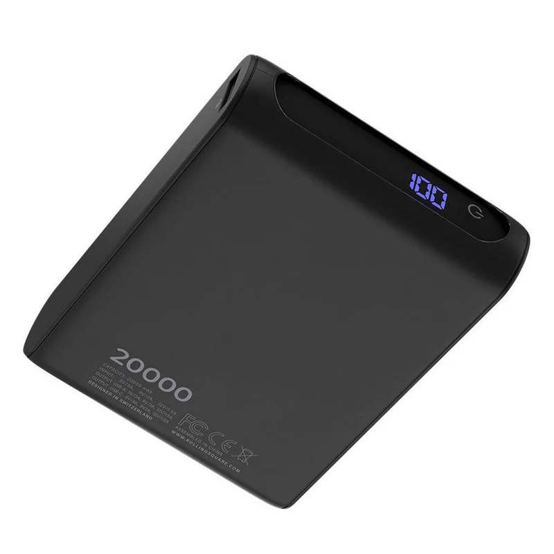 Rolling Square Powerbank 20000 mAh schwarz