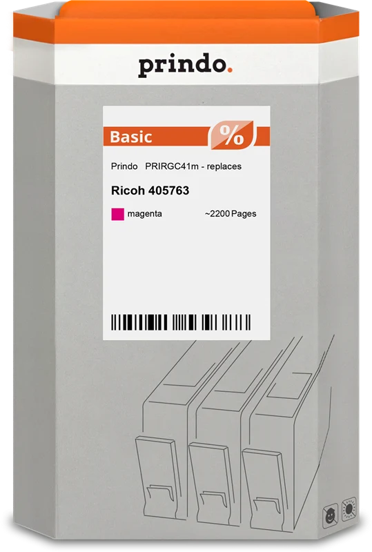 Prindo Basic Gel Patrone kompatibel mit Ricoh 405763 Magenta