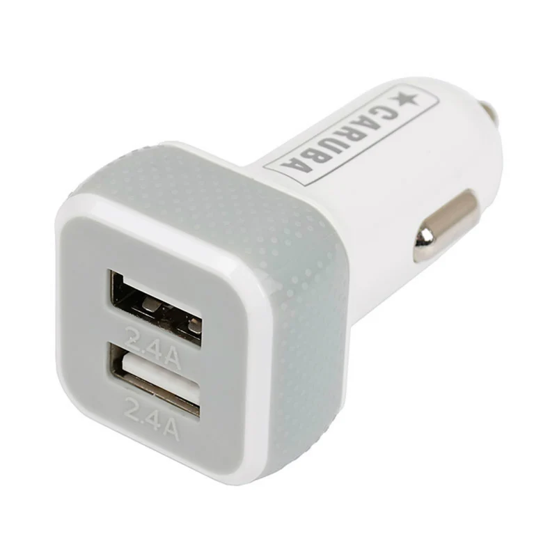 Caruba USB Dual Car Charger, Weiß